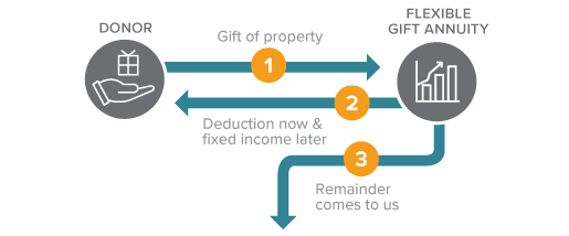 Flexible Gift Annuity Diagram